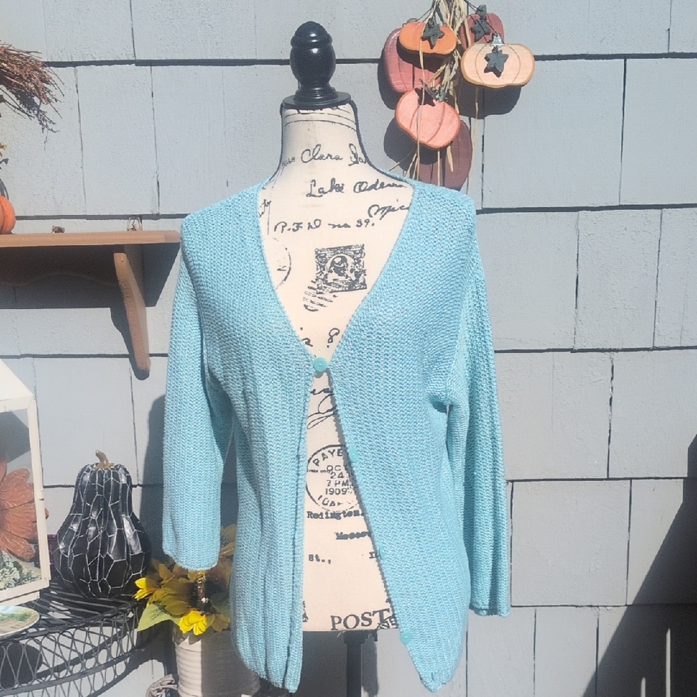 Coldwater Creek Light Blue Women's Cardigan